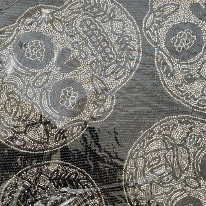 Beaded Skull Table Centerpiece